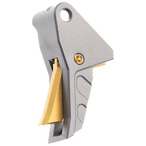 Tyrant CNC I.T.T.S. Trigger for Springfield Armory Echelon Gray with Gold Screw