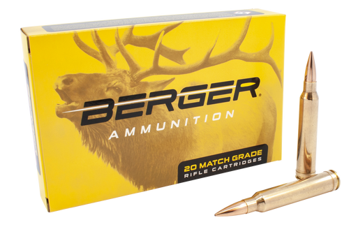 Berger Match Grade 300 Winchester Magnum Ammo 168 Grain Berger Match Classic Hunter Jacketed Hollow Point Box of 20