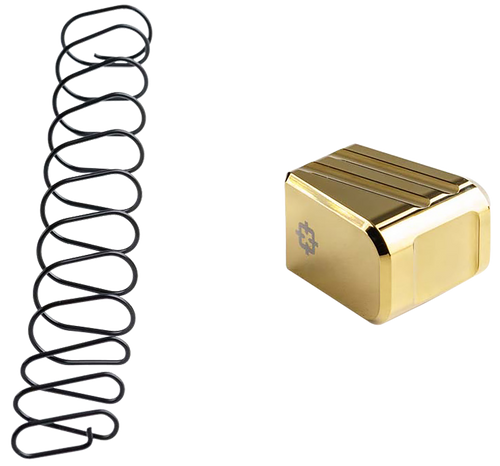 Cross Armory CRG+5MEG19GD 5-Round Magazine Extension Glock 19/23/32 Gen 1-5 Gold Aluminum