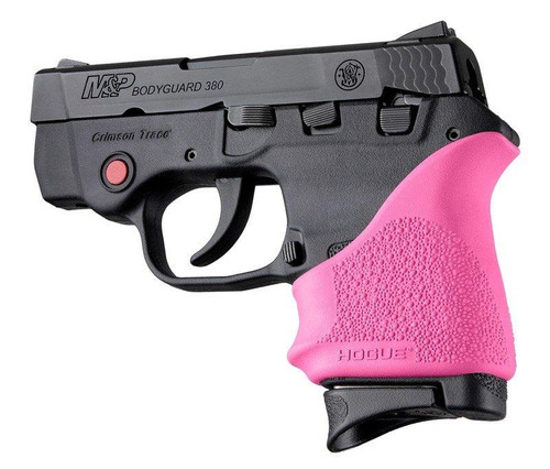 Hogue HandAll Beaver Grip Sleeve for S&W Bodyguard 380/Taurus TCP & Spectrum Pink