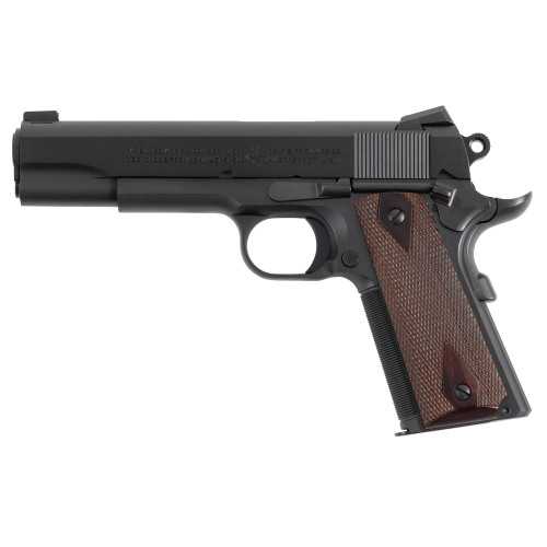 Colt Government 1911C 45 ACP Pistol 5" Barrel 7+1 Round Black Slide Wood Grip Black Frame