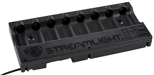 Streamlight 20233 8-Unit Bank Charger Black SL-59/CR123A Battery 12V DC
