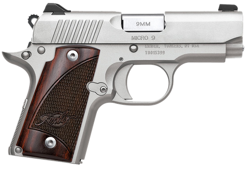 Kimber Micro 9 9mm Pistol 3.15" Barrel 7+1 Round Stainless Steel Slide Rosewood Grip