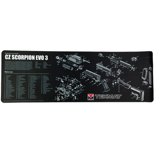Tekmat Handgun CZ Scorpion Gun Cleaning Mat Black