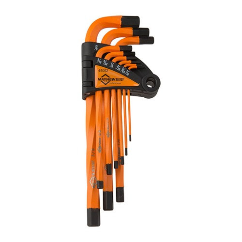 Mayhew Steel 9-Piece SAE Twisted Hex Key Set