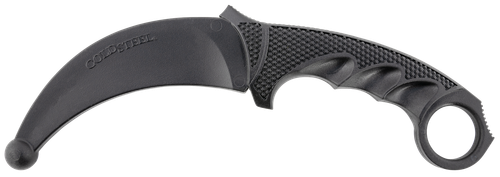 Cold Steel Karambit Rubber Trainer 4" Fixed Blade Black Santoprene Handle