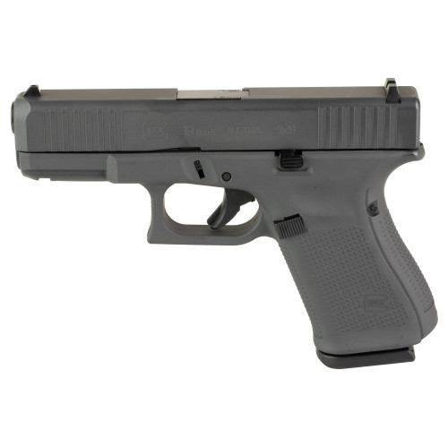 Glock 19 Gen5 9mm Luger Pistol 4.02" Barrel 15+1 Round Sniper Gray - Image 1 Glock 19 Gen5 9mm Luger Pistol 4.02" Barrel 15+1 Round Sniper Gray - Image 1