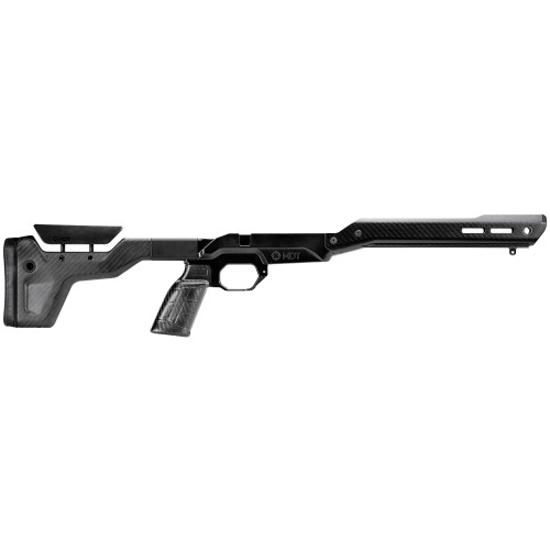 MDT HNT26 Chassis System Remington 700 Short Action Right Hand Folding Stock Standard Magnesium, Carbon Fiber Black