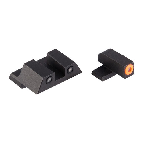 Night Fision Springfield XD XDM XD Mod 2 Orange Front Black Rear Night Sights