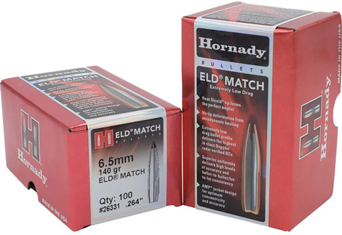 Hornady Bullets 6.5mm .264" 140gr ELD-M 500/Box Hornady Bullets 6.5mm .264" 140gr ELD-M 500/Box