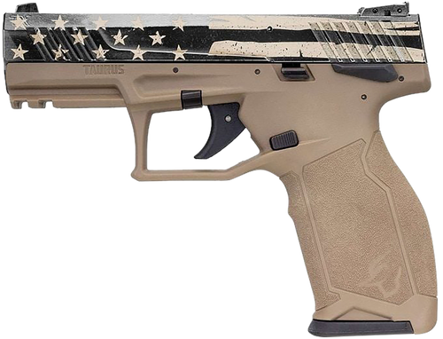 Taurus TX22 .22 LR Pistol 4.10" Threaded Barrel 16+1 Round Black Steel Slide Flat Dark Earth Frame