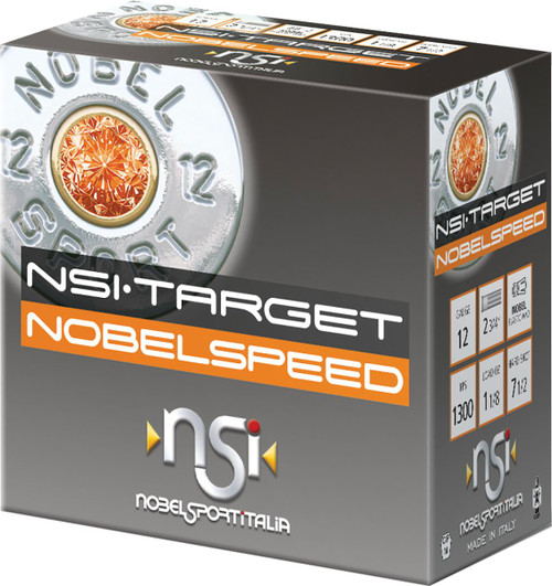 Eurosports Llc NobelSpeed Sporting Clays 12 Gauge Shotshell 2 3/4" 1-1/8 oz #7.5 Box of 25
