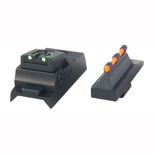 Williams Fire Sight Set Thompson Center with Octagon Barrel Aluminum Black Fiber Optic Green Williams Fire Sight Set Thompson Center with Octagon Barrel Aluminum Black Fiber Optic Green