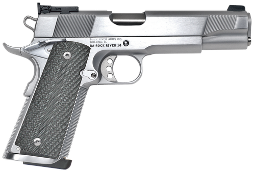 Rock River Arms PS2400 Limited Match .45 ACP Pistol 5" Barrel 7+1 Round Brushed Chrome Slide Black Grip Stainless Frame