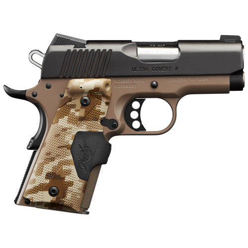 Kimber Ultra Covert II 45 ACP Pistol 3" Barrel 7+1 Round Dark Earth