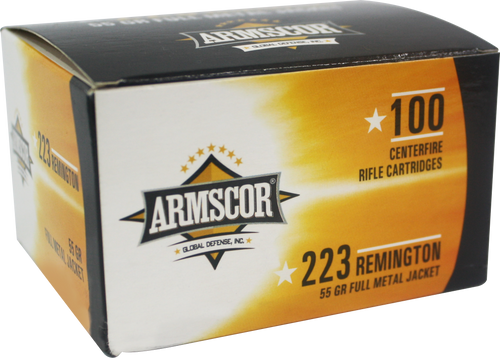 Armscor .223 Remington Ammo 55 Grain FMJ Box of 100