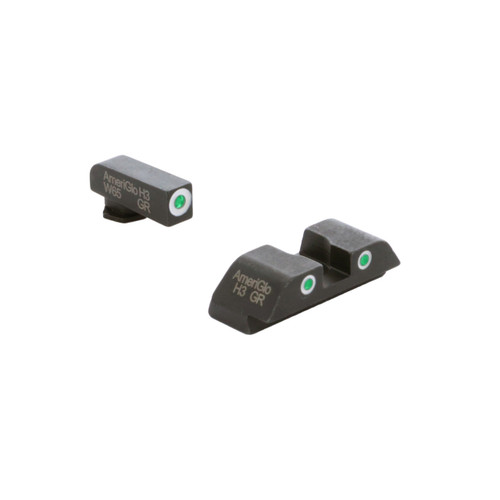 Ameriglo CLSC 3-Dot Sight for Glock Gen5 9/40 Green/White
