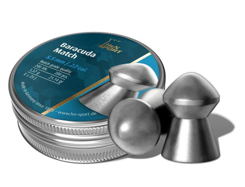 H&N Baracuda Match Air Gun Pellets 22 Caliber 5.51 mm 200 Pack