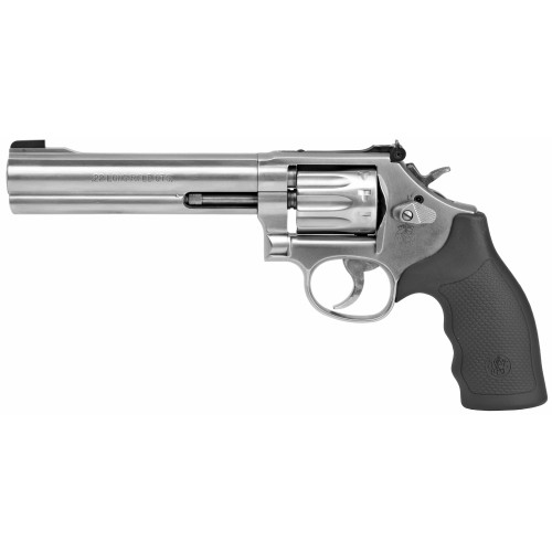 Smith & Wesson Model 617 .22 LR Revolver 6" Barrel 10 Round Stainless Steel Grip