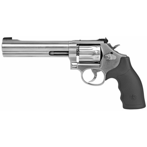 Smith & Wesson Model 617 .22 LR Revolver 6" Barrel 10 Round Stainless Steel Grip