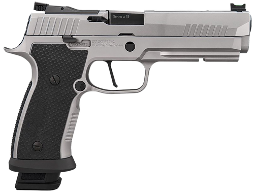 Sig Sauer P320 9mm Luger Pistol 5" Barrel 10+1 Round Stainless Steel Slide Black Grip