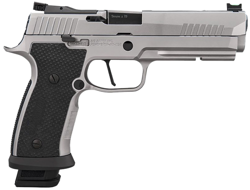 Sig Sauer P320 9mm Luger Pistol 5" Barrel 10+1 Round Stainless Steel Slide Black Grip