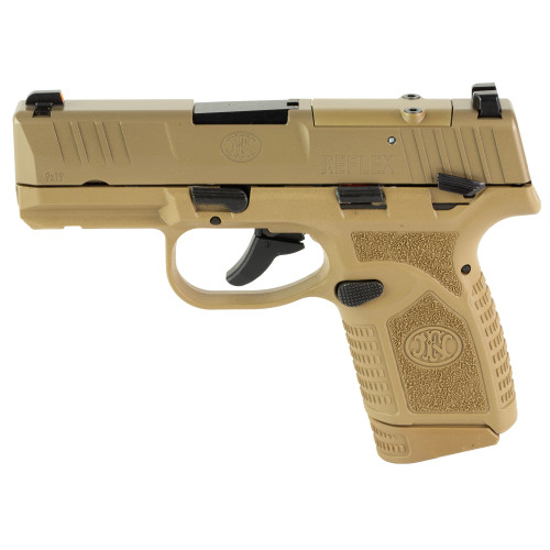 FN Reflex MS 9mm Luger Pistol 3.3" Barrel 10+1 Round Flat Dark Earth - Image 1 FN Reflex MS 9mm Luger Pistol 3.3" Barrel 10+1 Round Flat Dark Earth - Image 1