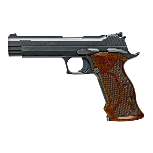 Sig Sauer P210 Target 9mm Luger Pistol 5" Barrel 8+1 Round Nitron Slide Walnut Grip Nitron Frame