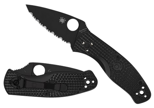 Spyderco Persistence Lightweight Pocket Knife 2.75" Plain Black Oxide 8Cr13MoV Blade Black FRN Handle