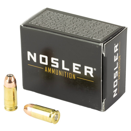 Nosler ASP 9mm Ammo 147 Grain Jacketed Hollow Point Box of 20 - Image 1