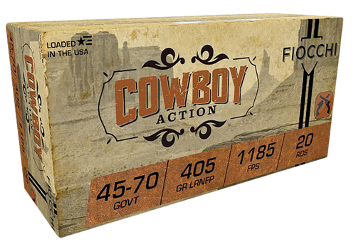 Fiocchi .45-70 Govt Ammo 405 Grain LRNFP Box of 20