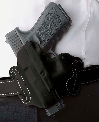 DeSantis Mini Slide OWB Holster Left Hand Sig Sauer P365 Leather Black