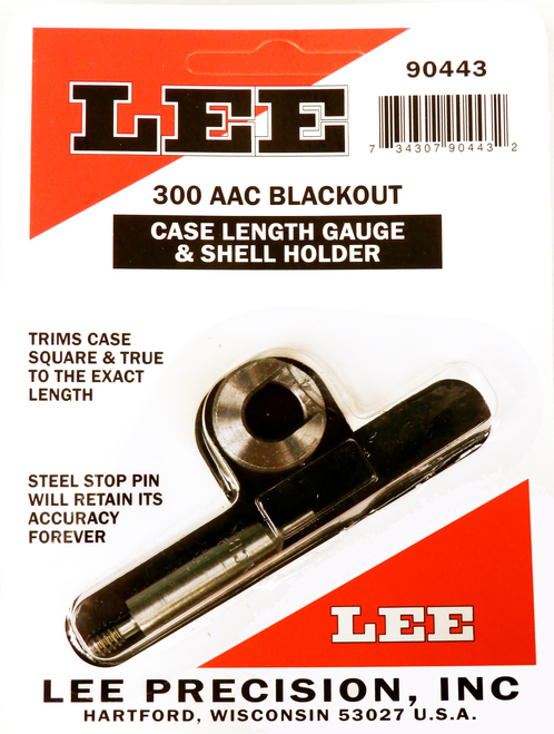 Lee Case Length Gauge and Shellholder 300 AAC Blackout