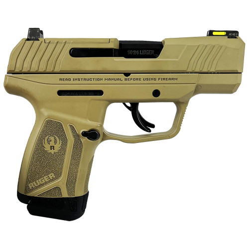 Ruger Max-9 9mm Luger Pistol 3.2" Barrel 12+1 Round FDE