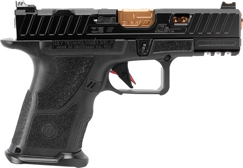 9MM 15RD BLACK/BRONZEZEV OZ9V2 ELITE COMPACT PISTOL - Image 1