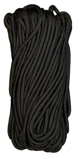 TacShield 550 Cord Paracord, 50 ft, Black