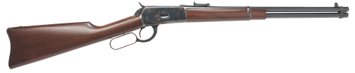 Cimarron Firearms 1892 Saddle Ring Carbine Lever Action Rifle 45 Colt (Long Colt) 20" Blued Barrel Case Hardened Frame Walnut Straight Grip Stock
