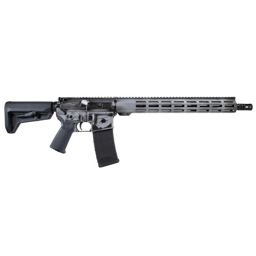 Shark Coast Tactical Armed Forces Grey AR-15 Rifle 5.56mm 30rd Magazine 16" Barrel 15" MLOK Handguard