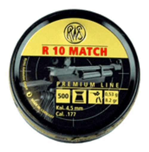 RWS R10 Match Pellets .177 8.2 Grain 500-Pack