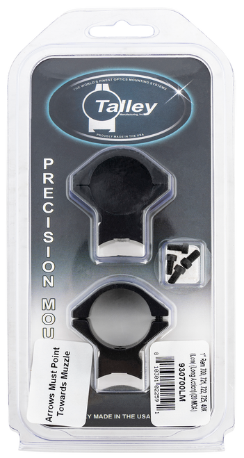 Talley Lightweight 2-Piece 20 MOA Scope Mount 1" Rings Remington 700 Long Action Matte Black Low