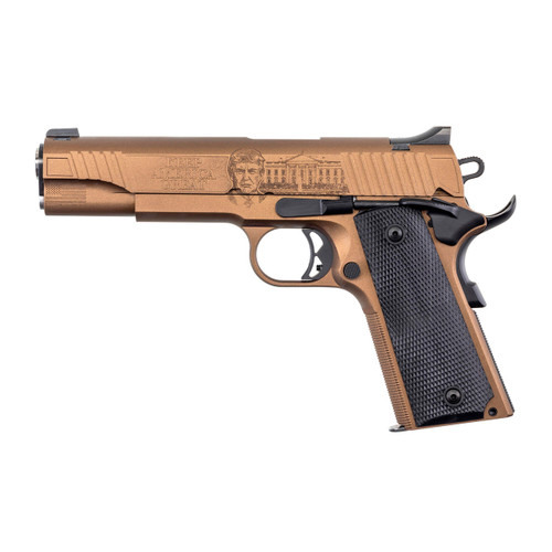 Auto Ordnance 1911 A1 45th President Trump "Keep America Great" Handgun .45 ACP 5" Barrel 7rd Magazine Bronze/Copper (Low Profile Sights)