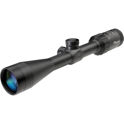 Sig Sauer Whiskey3 Rifle Scope 3-9x40mm SFP BDC-1 Quadplex Reticle Black