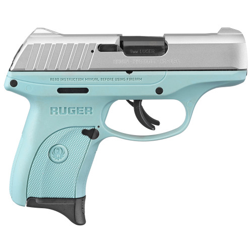 Ruger EC9s 9mm Luger Pistol 3.12" Barrel 7+1 Round Turquoise Grip