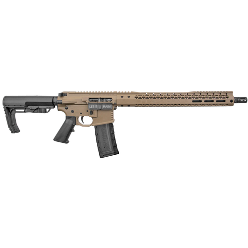 Black Rain Ordnance BRO-20102901 Billet Rifle 5.56x45mm NATO 16" Barrel Flat Dark Earth Cerakote Finish MFT Minimalist Stock