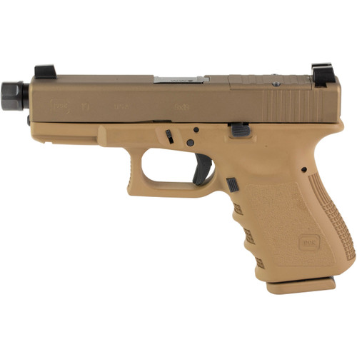 Glock 19 Gen3 9mm Luger Pistol 4.6" Threaded Barrel 15+1 Round Flat Dark Earth
