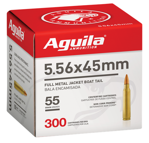 Aguila Ammunition 5.56x45 Ammo 55 Grain FMJ 300 Rounds