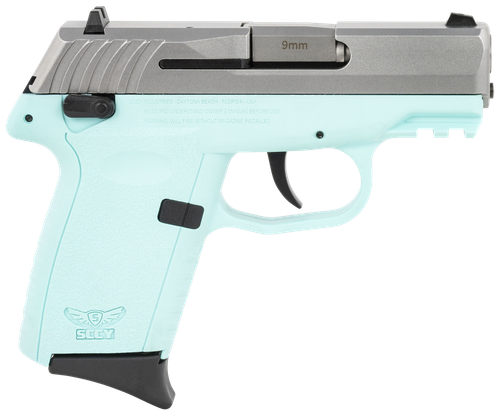 SCCY CPX-1 9mm Luger Pistol 3.1" Barrel 10+1 Round Stainless Slide Blue Frame