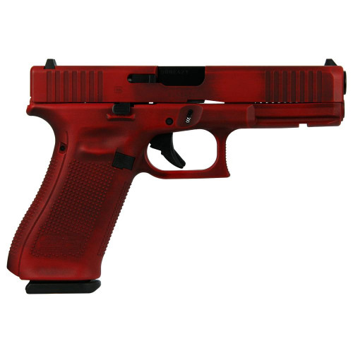 Glock 17 Gen 5 9mm Luger Pistol 4.49" Barrel 17+3 Round Distressed Red Grip