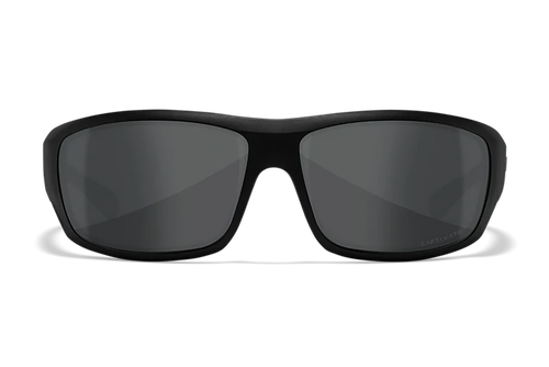 Wiley X Men's Omega Sunglasses Matte Black Frame Gray Lens