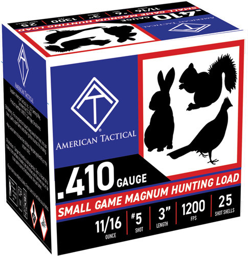 ATI Ammunition Game Load 410 Gauge Ammo 3" #5 Shot 11/16 oz 250 Rounds